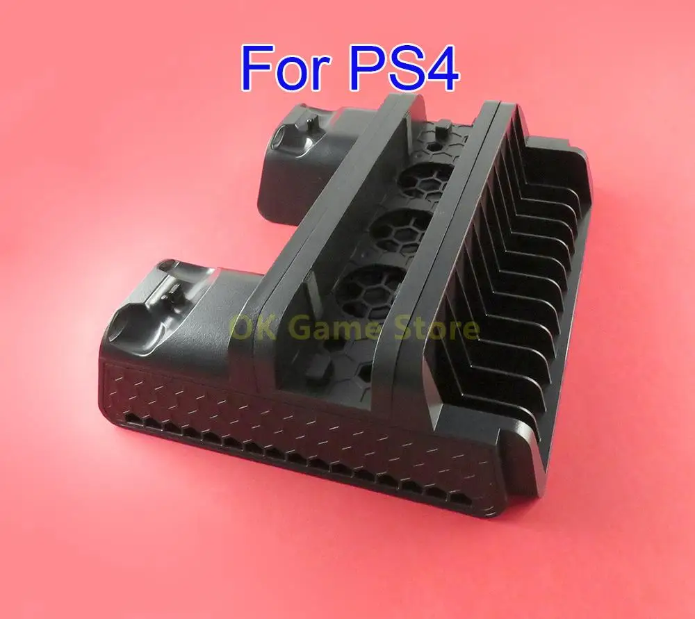Вертикальная подставка для PS4 Slim PRO охлаждающий вентилятор двойное зарядное