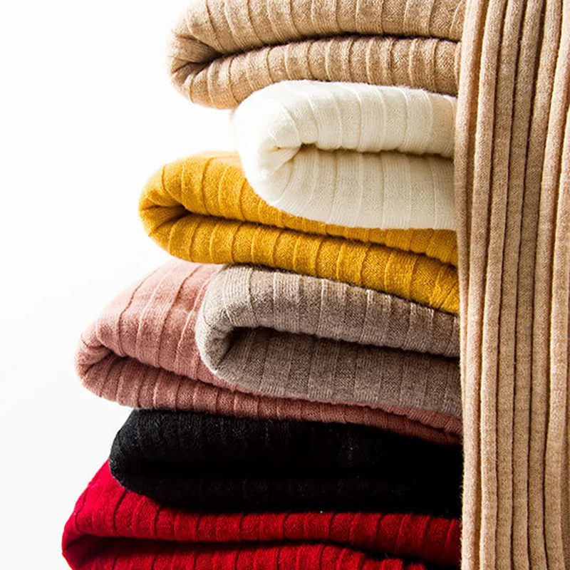 SuyaDream woman Wool sweaters 100%Wool V neck