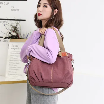 

Lady Casual Tote Female Crossbody Messenger Purse Shoulder Handbags Shoulder Bags Solid Pocket Ladies