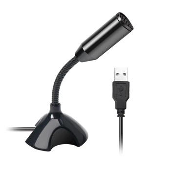 

USB Mini Microphone Studio Speech for Desktop Notebook PC Live Streaming Anchor Broadcasting Recording Mic Microphone With Stand