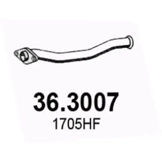 Трубопровод выпускной PEUGEOT 206/206 CC 1.1-1.6 98 ASSO 363007