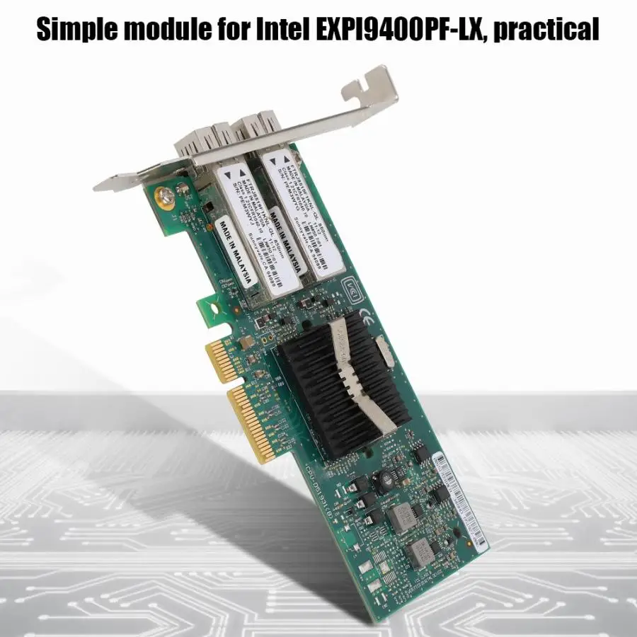 Для Intel 82571 сервер PCI-E X4 EXPI9402PF двойной Порты и разъёмы волоконно-оптической сети карты с SFP SX Моул