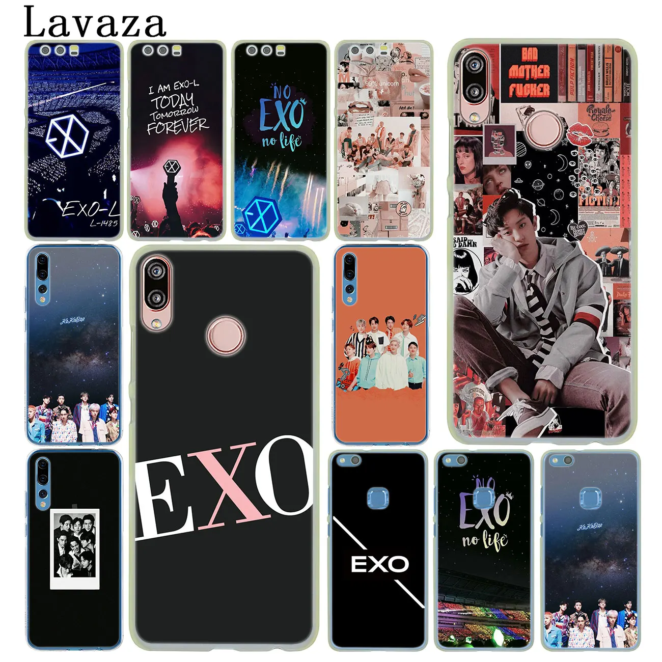 Exo чехол для телефона huawei Y9 Y7 Y6 Prime 2019 2018 Honor 20 8C 8X8 9 9X10 Lite 7C 7X 7A Pro | Мобильные телефоны