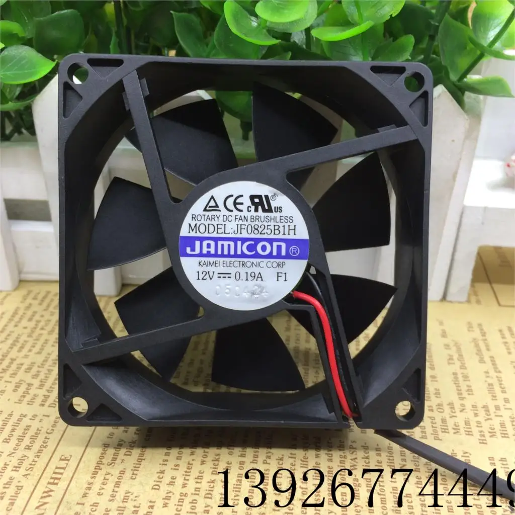Для Kaimei 8025 JF0825B1H 12V 0.19A 8 см в форме ручки с двумя шарами Питание PC чехол Вентилятор