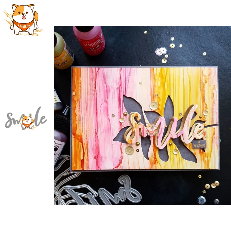 Металлические Вырубные штампы с надписью &quotсмайлик&quot искусственное рельефное