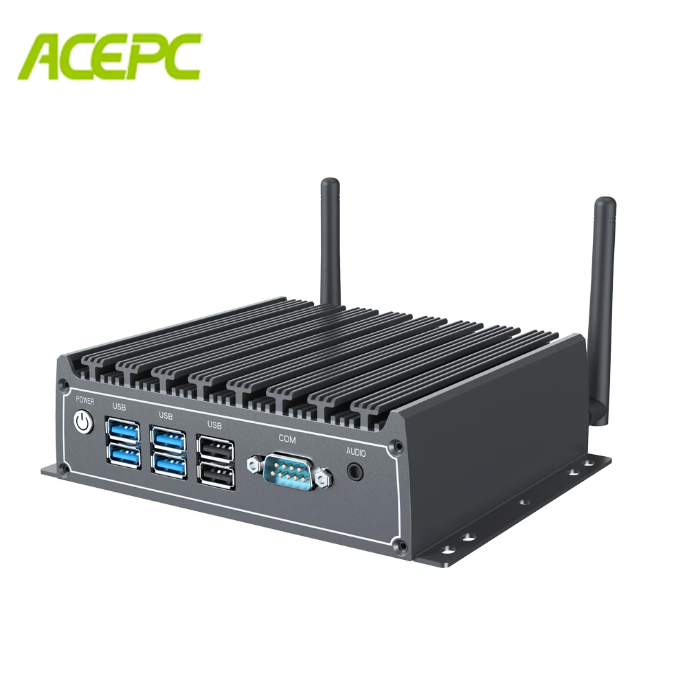 Intel Core имеет хорошо 4200U 4500U безвентиляторный мини ПК Windows 10 4K HTPC тонкий клиент