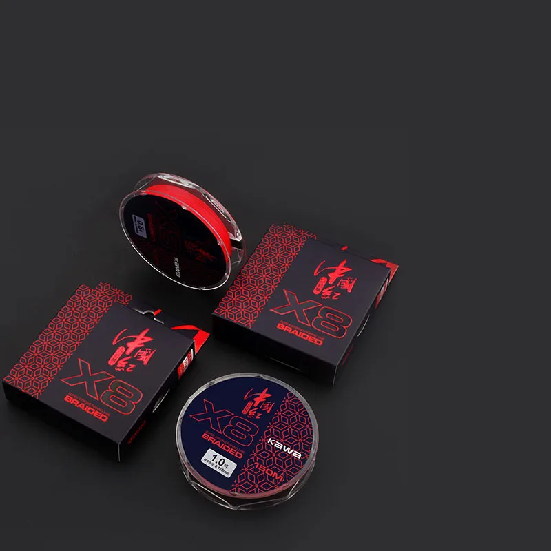 RUKE New Fishing Line Braided Wire Line 150M, High Strong PE 8 Braide Color fastness Wear-resisting  Fishing Line Free Shipping