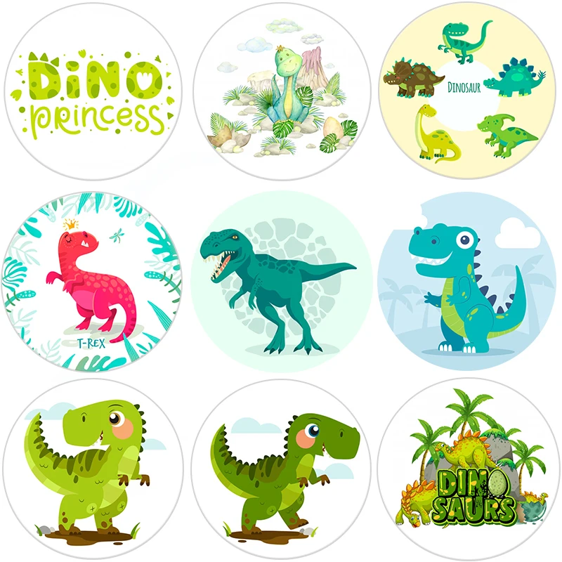 Dinosaur Party Stickers Birthday Party Decorations Happy Birthday Dinosaur Stick Labels Kids Party Gift Decora Seal Sticker Party Diy Decorations Aliexpress