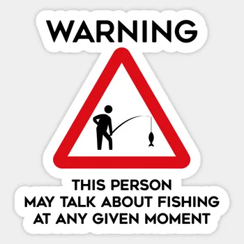 

Fishing Design Warning Car Sticker PVC funny auto sticker styling stickers styling removable decal