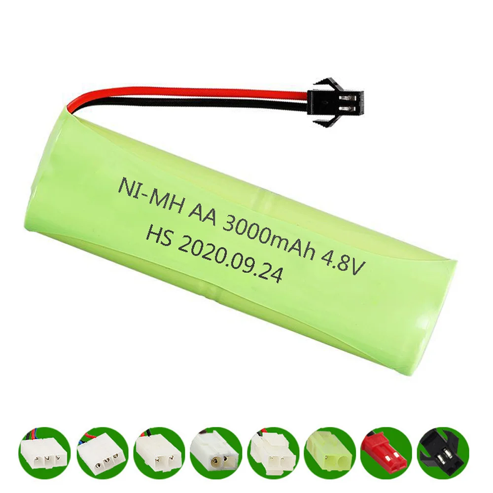 NiMH аккумулятор SM/JST/EL-2P аккумуляторная батарея 4 8 в 3000 мА/ч для радиоуправляемых