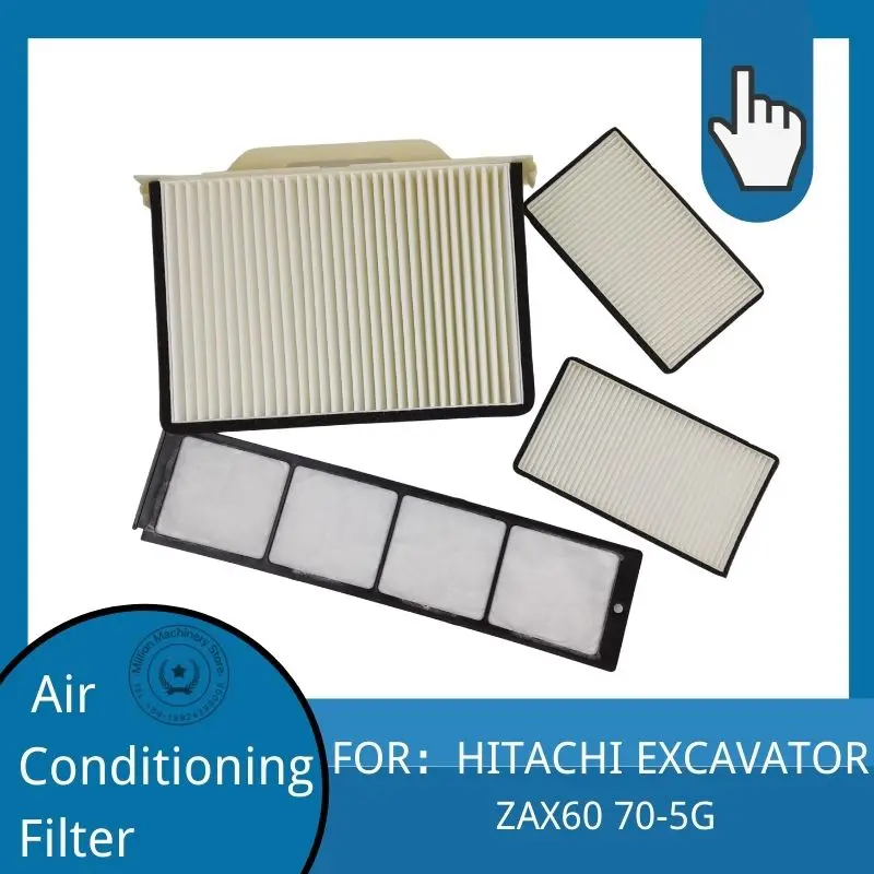 For HITACHI Excavator ZAX60/70 5G Air Conditioning Filter Element Built