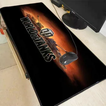 

XGZ World of Tanks Logo Mouse Pad Gaming Large Mousepad Gamer Big Computer Mouse Mat Office Desk Mat Keyboard Pad Mause Pad XXL