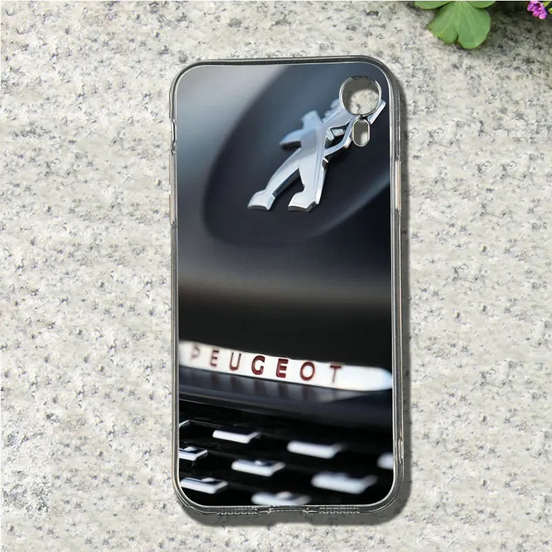 Модный Логотип Peugeot Мягкие силиконовые чехлы из ТПУ для iPhone X XR XS 11 Pro Max 10 7 6 6s 8 Plus 4 4s 5 5S SE 5C сумки