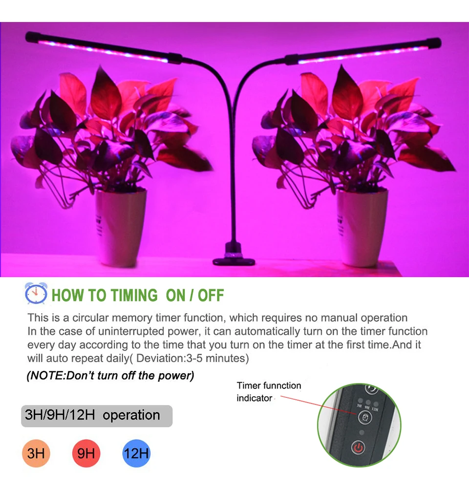 Led Grow Light 9W 18W 27W Timer Phyto Lamp For Plants Full Spectrum Grow Box Light USB 5 Dimmable For Indoor Plant Seedlings led (6)