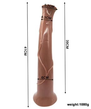 Realistic Super Long Animal Horse Dildos For Women Lesbian Anal Big Huge Suction Cup Dildo Anal Plug Penis Adults Erotic Sex Toy 3