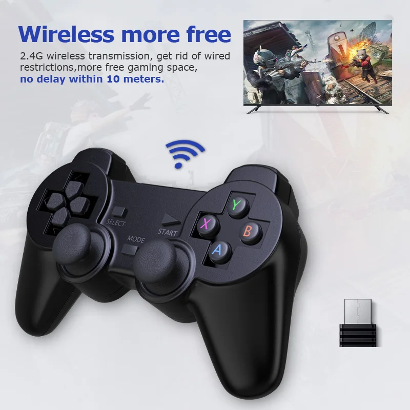 2.4G Gamepad for PC/Laptop/Android TV BOX/PC360/PS3 Wireless Controller Super Console X USB Joystick No Delay within 10 meters
