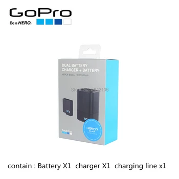 

Gopro Dual Battery Charger + Battery AADBD-001 for GOPRO HERO7 / HERO6 Black / HERO5 Black (Official Accessory)