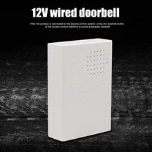 Wired Door Bell DC 12V Chime  Welcome DoorBell For Office Home Security Access Control System White JA55