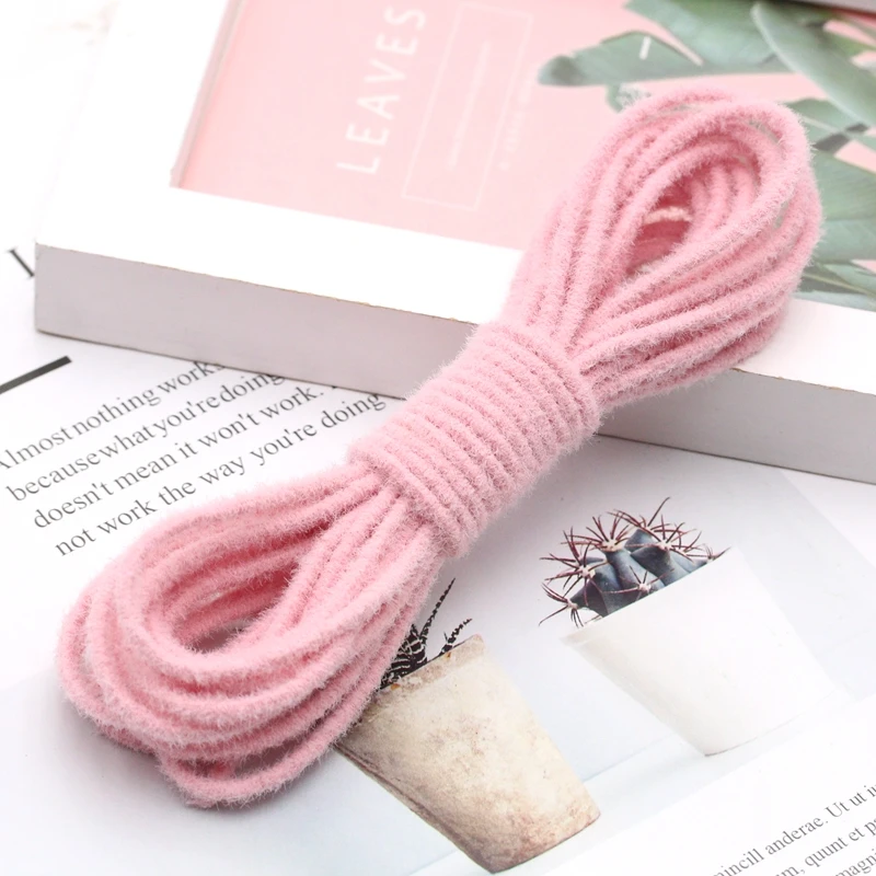 5 yards / volume high elastic color round elastic band elastic line headdress elastic band DIY jewelry clothing accessories - Цвет: R   1PCS