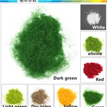 Сделай Сам ручной работы здание песок стол пейзаж сцена модель материал газон плоский нейлон трава порошок трава