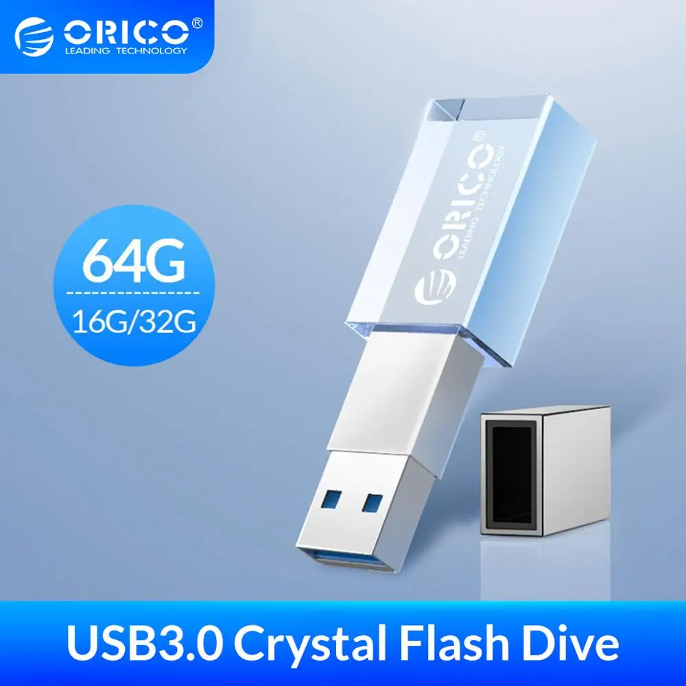 USB флеш накопитель ORICO 3 0 с кристаллом 64 ГБ 32 16 мини накопитель|USB флэш-накопители| |