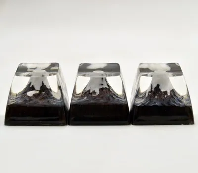 1 шт. SA профиль Mt. Fuji Смола ebony wood keycap механическая клавиатура креативная ручная