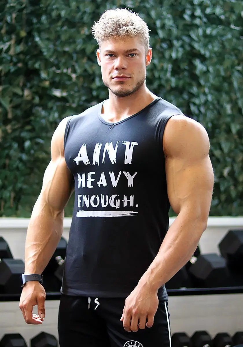 

Mens Casual Loose Fitness Tank Tops For Male Summer Fashion Sleeveless Active Muscle Shirts Vest Undershirts