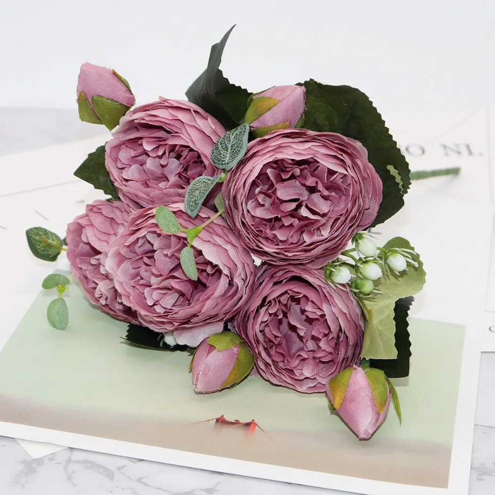 2019-Beautiful-Rose-Peony-Artificial-Silk-Flowers-Small-bouquet-flores-Home-Party-Spring-Wedding-Decoration-Fake(7)