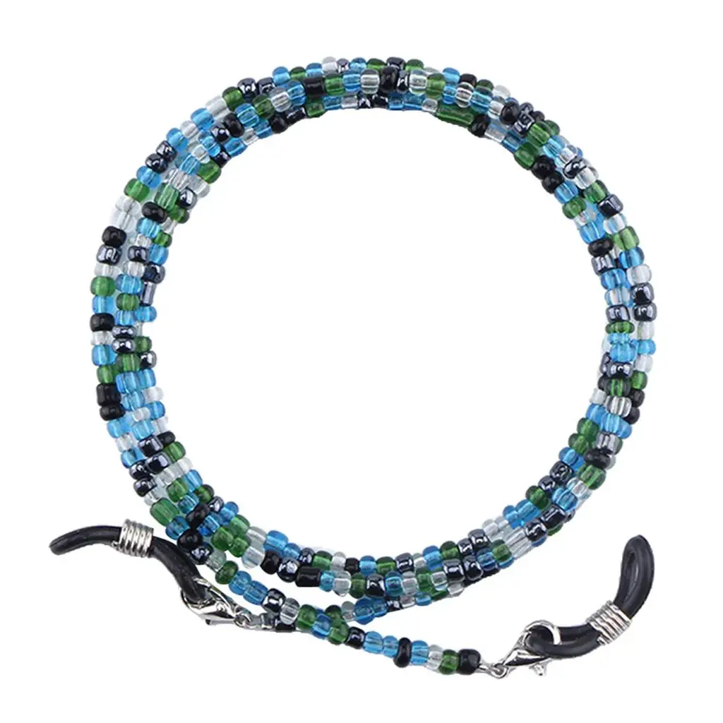 Glass Bead Eye Glasses Eeywear Chain Necklace Lanyard Rope 27' Glasses Cord
