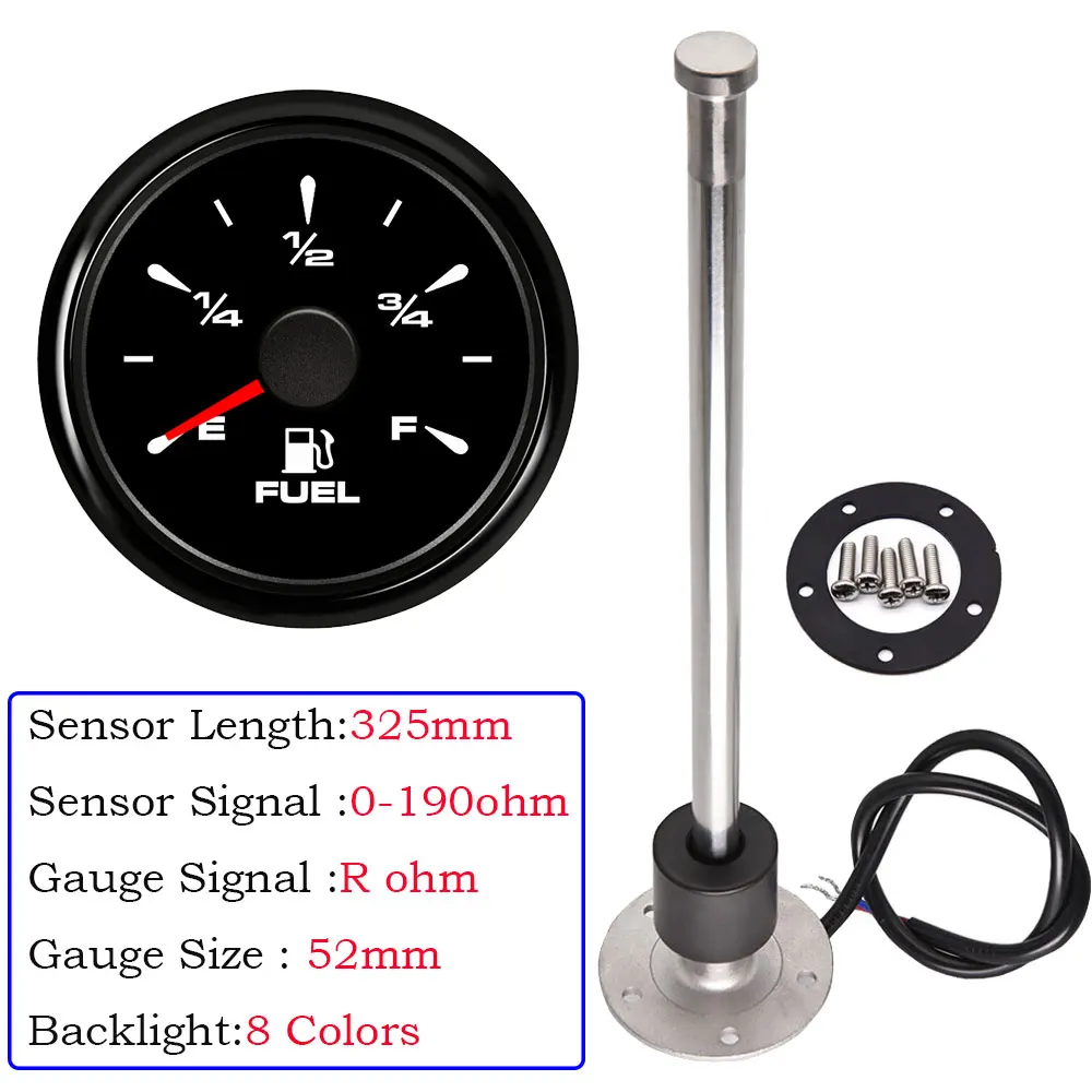 Indicatore Livello Carburante LED 52mm - Per Barche, Moto E Veicoli, Impermeabile IP67 - Foto 2