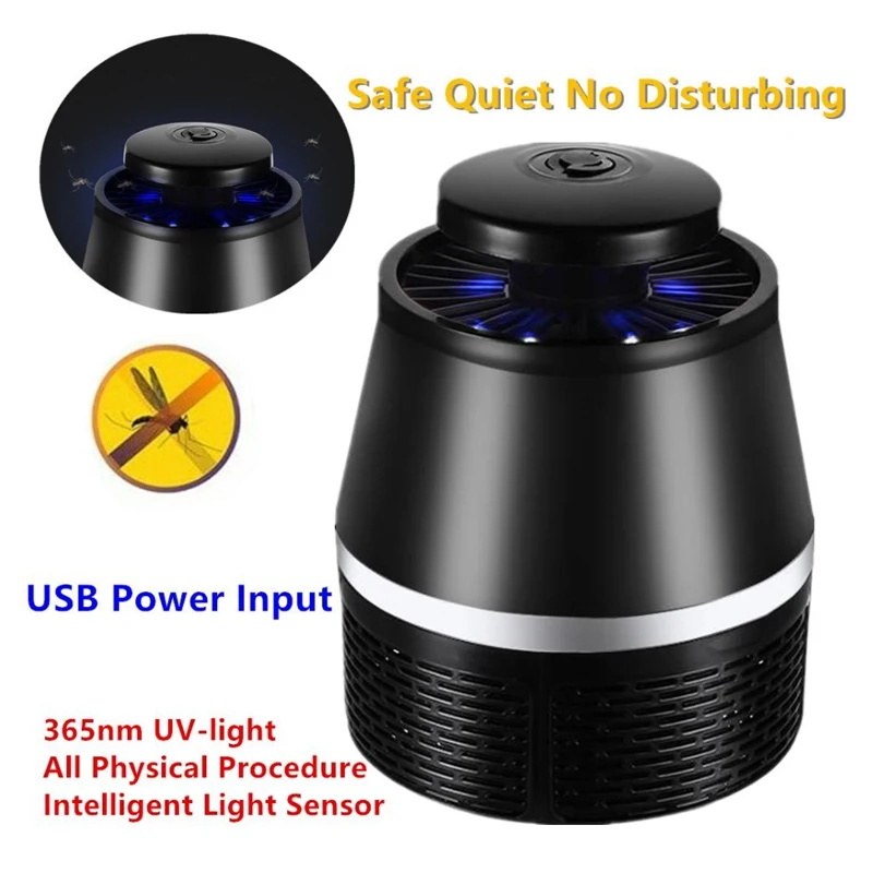 Dreamburgh UV Electric Mosquito Killer Lamp Trap Insect USB Power LED Mosquitoes Pest Killing light Indoor Outdoor | Дом и сад