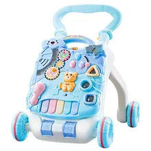 

Baby Walker Trolley Scooter, Anti-rollover, Multifunctional Early Education, Three-in-one Walking Toy Car Baby