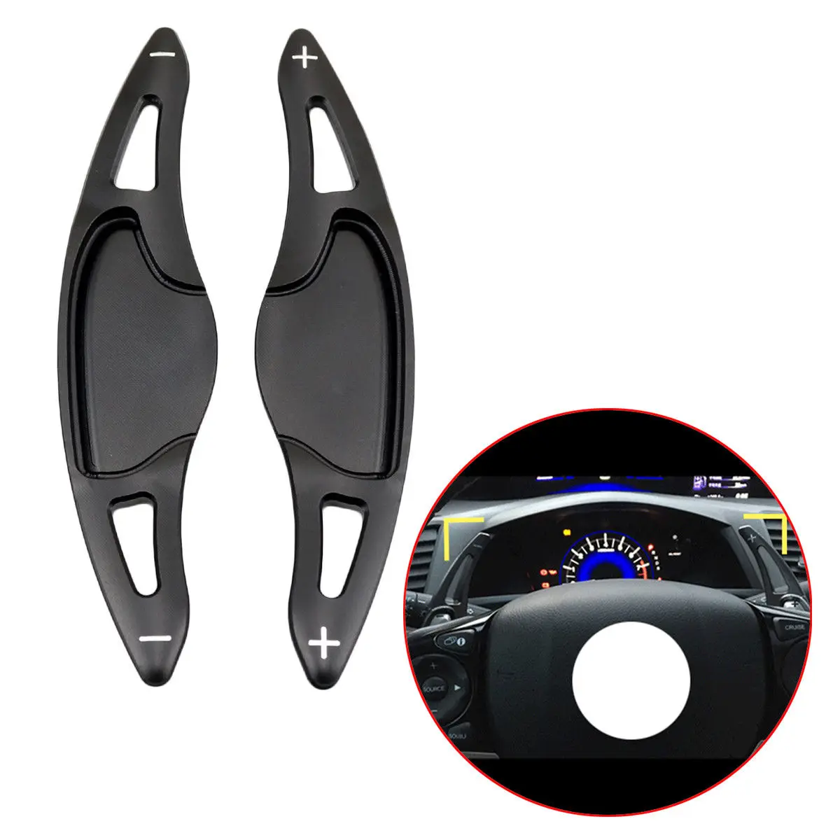 2х легированный расширитель DSG Shift Paddle Shifter Extention Руль Подходит для Honda Civic CRV 2016 2017