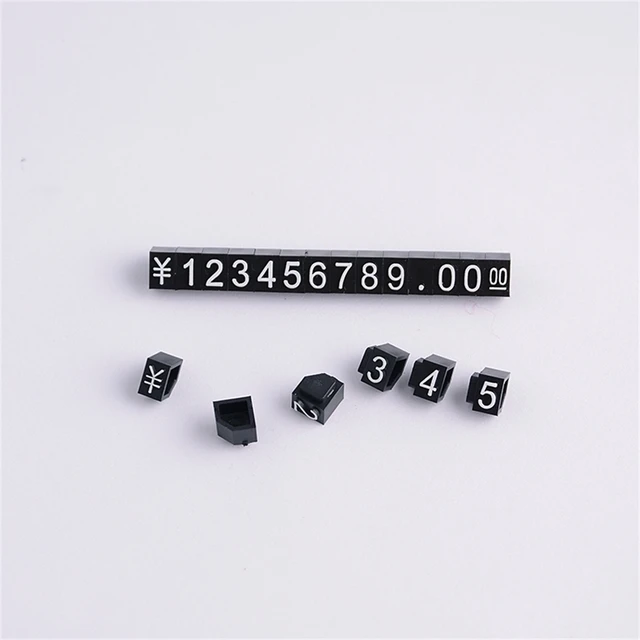 30pcs Digital Combined Price Tags Mini Number Cubes Asse Mbly
