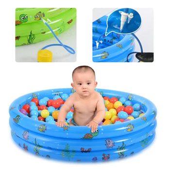 

Portable Indoor Outdoor Baby Swimming Pool Air Cushion Inflatable Bathtub Round Basin Summer Water Pool Toys for Children Play