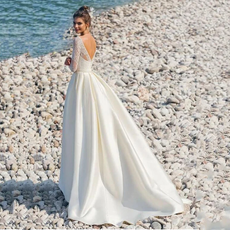 modern beach wedding dresses
