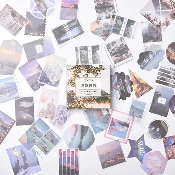 

80 pcs/pack Explore nature decorative stickers Bullet Journal Scrapbooking DIY Diary Album Stick Label Stationery stickers