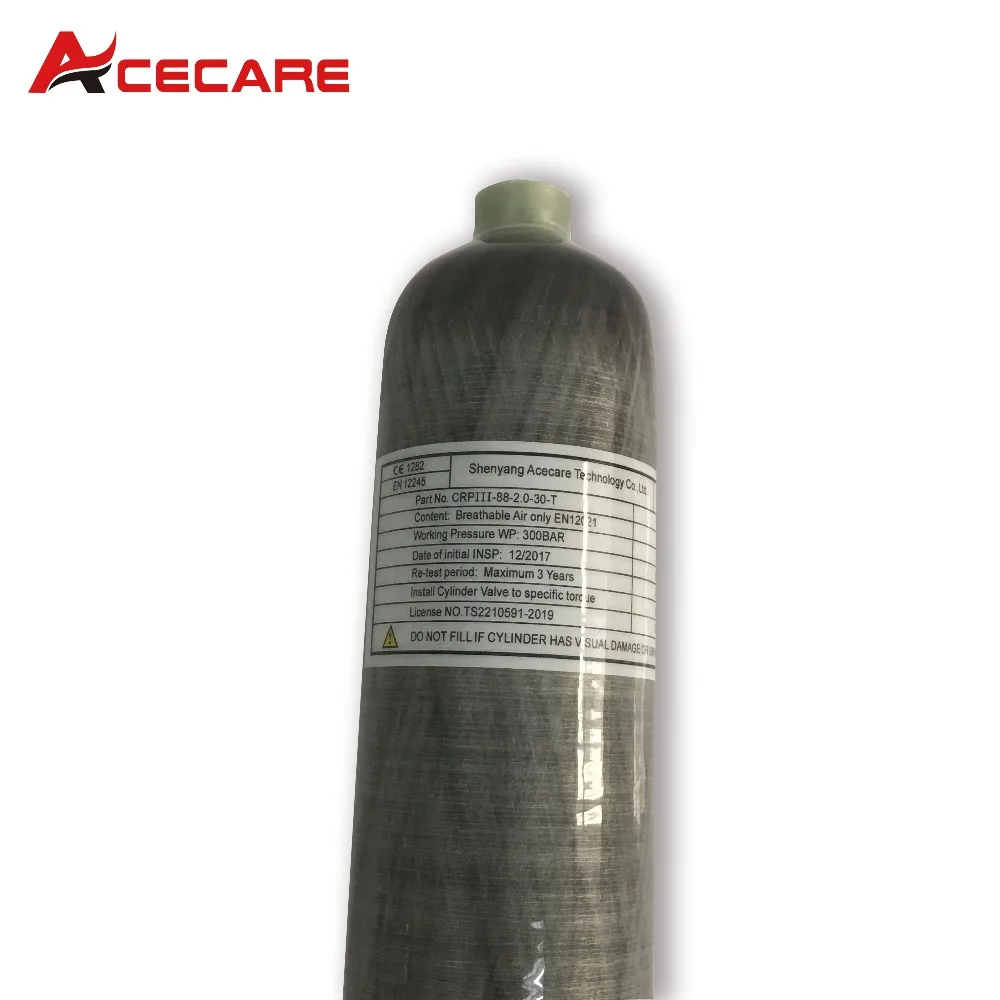 AC102 Acecare 2L CE 4500Psi PCP цилиндр из углеродного волокна для охоты HPA Пейнтбольный Танк Airgun/Airsoft/Airforce Condor/Air Rifle