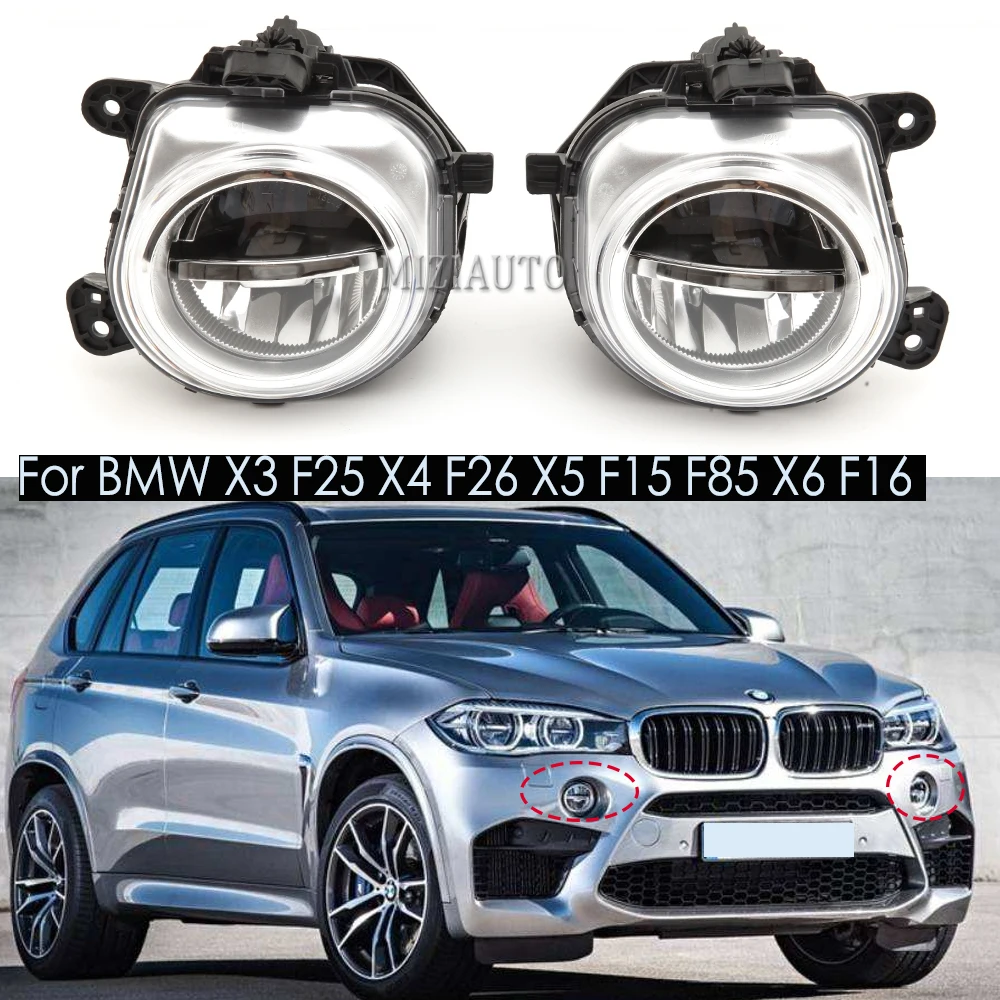 Mistlamp vooraan voor BMW X3 F25 X4 F26 X5 F15 F85 2014 2015 2016 63177317252 63177317251,vervanging voor Auto Clear Lens voorbumper mistlamp,A/left