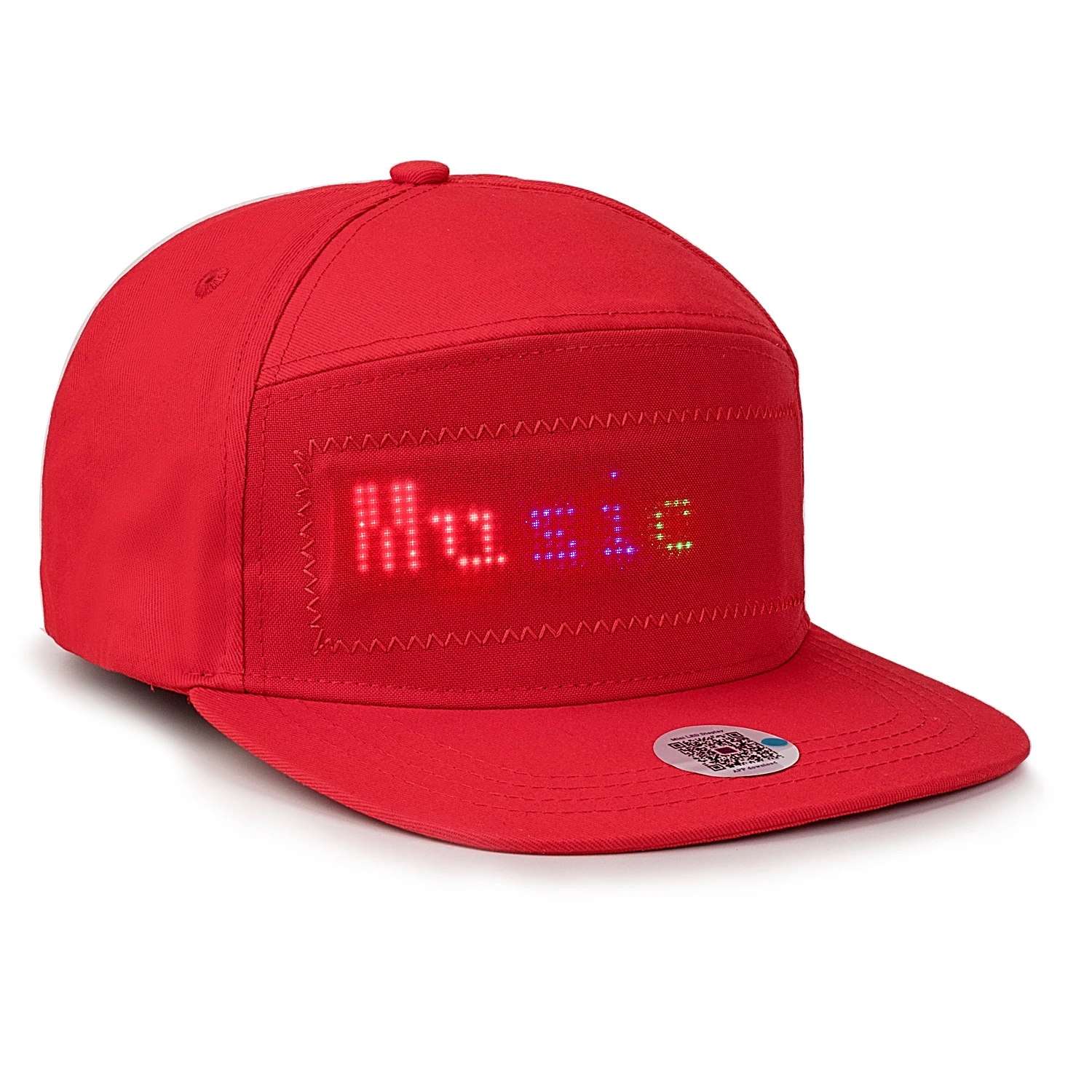 Novidade animado bluetooth led hat display board