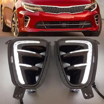 

Car High quality LED Daytime Running Light For Kia Optima K5 2016 2017 Front Bumper Fog Light
