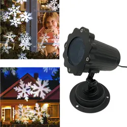 Мини Снегопад проектор водонепроницаемый IP65 открытый садовый лазерный проектор лампа Рождество Снежинка лазерный свет для