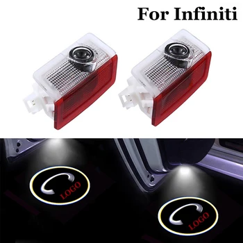 

Car Door Light Laser Projector Ghost Shadow Lamp Auto Logo Courtesy Welcome Lights Interior Accessories For Infiniti Q30 16-19