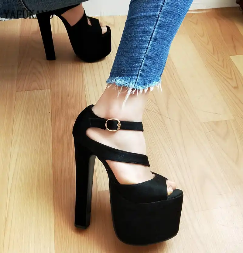 square bottom heels