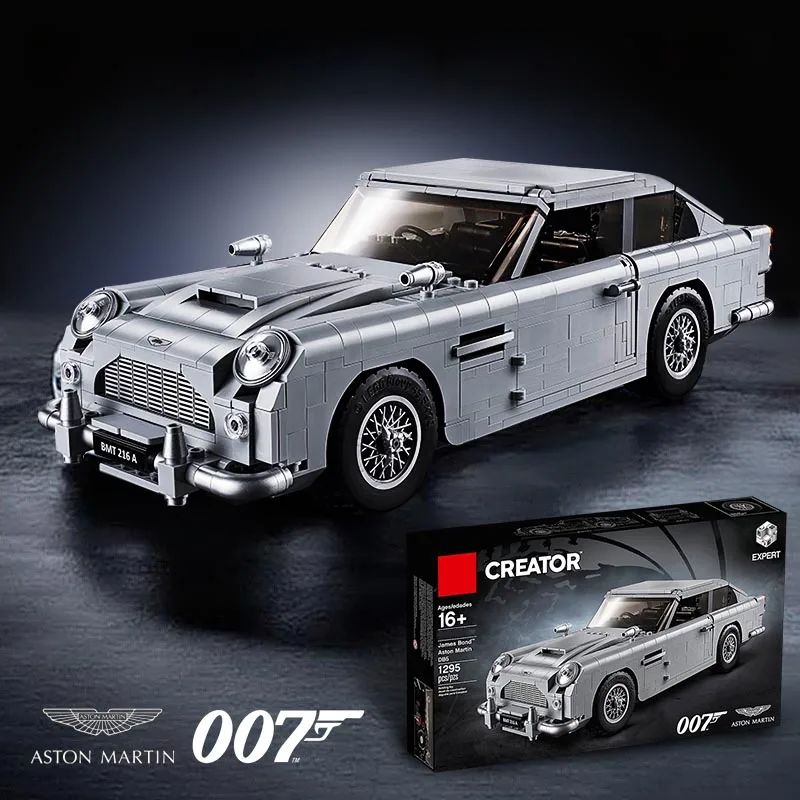 Fit legoingLYS Creator 10262 James Aston 007 Car Bond Martin DB5 Technic Model Building Blocks Bricks 1