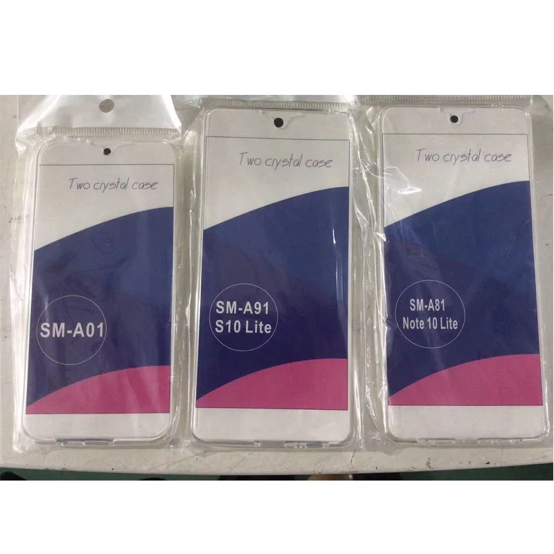 360 Degree Full Body Clear Soft Case Cover on sfor Samsung S20 A01 A51 A71 A81 A91 Note 10 Lite Full Protection Silicon Coque (2)
