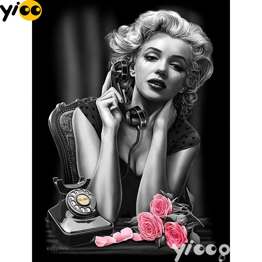 

Full Square/Round drill diamond Painting Tears of Monroe 5D DIY diamond embroidery mosaic Decoration painting AX0108