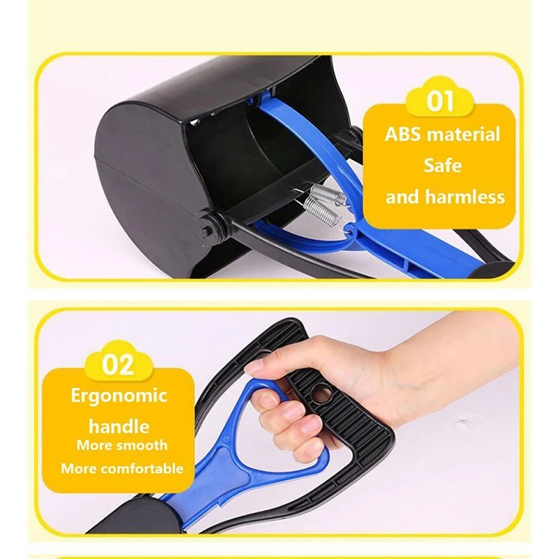 Pet Pooper Scooper с длинной ручкой захват, совок для уборки собачьих экскрементов для уборки животных отходы для собак щенков кошек отходы для уборки er инструменты для уборки на открытом воздухе