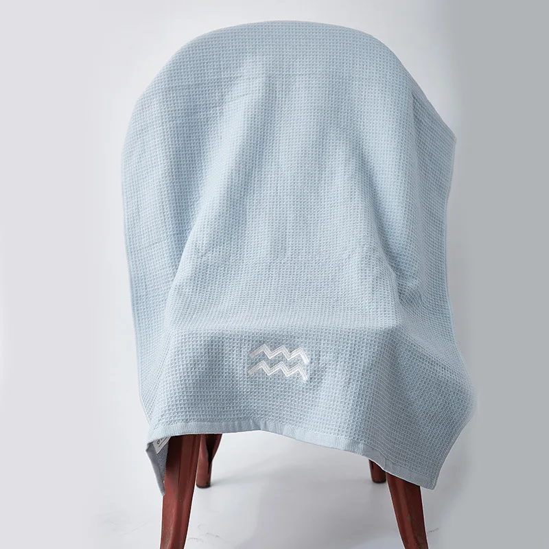 

Cotton Love Chinese Zodiac Bath Towel Series Pure Cotton Plain Color Bath Towel Excellent Yage Embroidered Bath Towel M2906