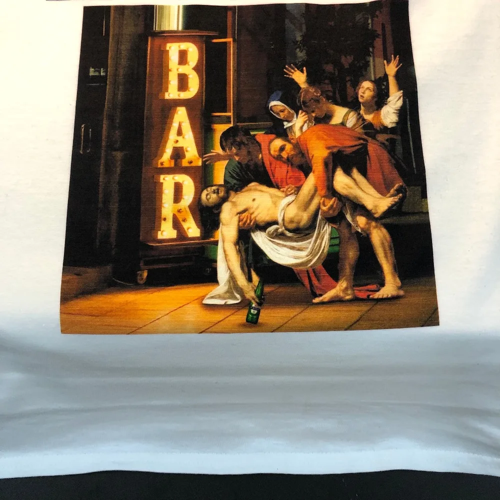 Ограниченная серия художественный принт Готическая забавная футболка для